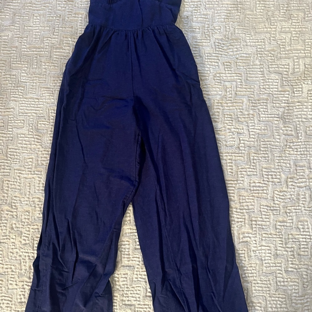 Women’s Navy Blue Jumpsuit‎ - Picture 3 of 6